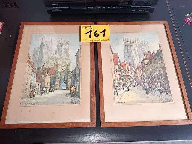 Lot 161 - kaders geo downing. 2 stuks - afbeelding 1 van  5