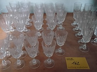 Lot 162 - kristallen glazen - 4 soorten - afbeelding 1 van  1