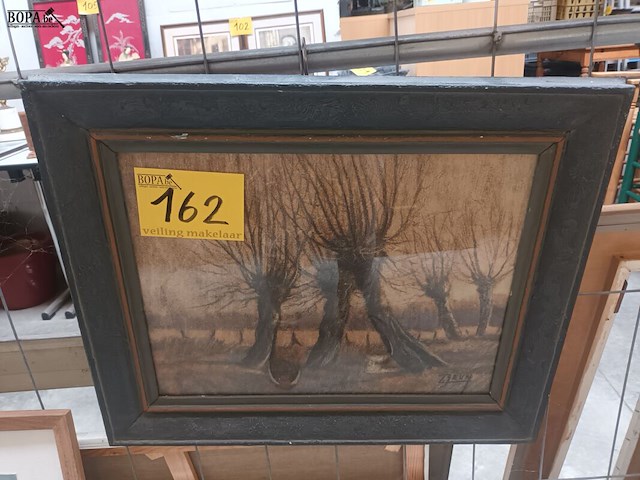 Lot 162 - schilderij bomen - afbeelding 1 van  3
