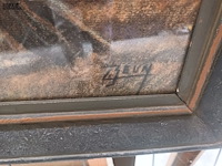 Lot 162 - schilderij bomen - afbeelding 2 van  3