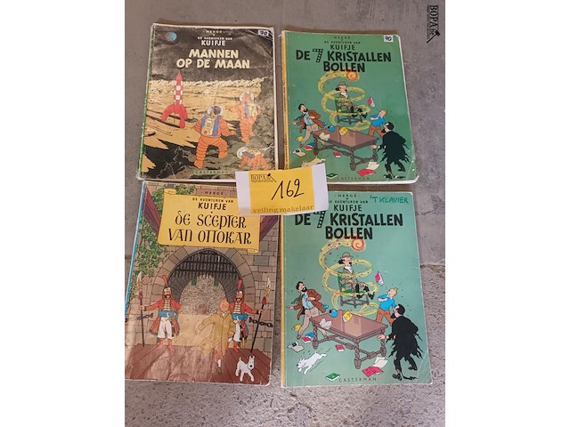 Lot 162 - strips kuifje. 4 stuks - afbeelding 1 van  9