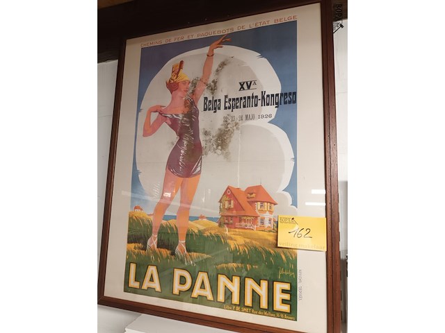 Lot 162 - vintage reclame poster de panne - afbeelding 1 van  4