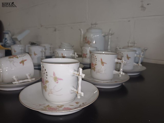 Lot 163 - koffieservies. 27 stuks - afbeelding 3 van  5