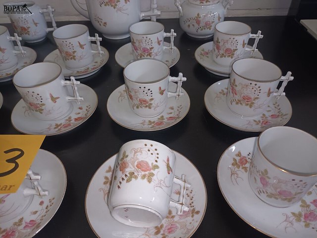 Lot 163 - koffieservies. 27 stuks - afbeelding 4 van  5
