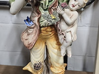 Lot 163 - koppel italiaanse porseleinen beelden bassano - afbeelding 5 van  7