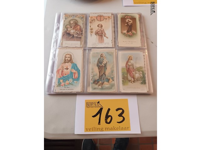 Lot 163 - religieuze en communie kaartjes - afbeelding 1 van  5