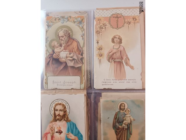 Lot 163 - religieuze en communie kaartjes - afbeelding 2 van  5