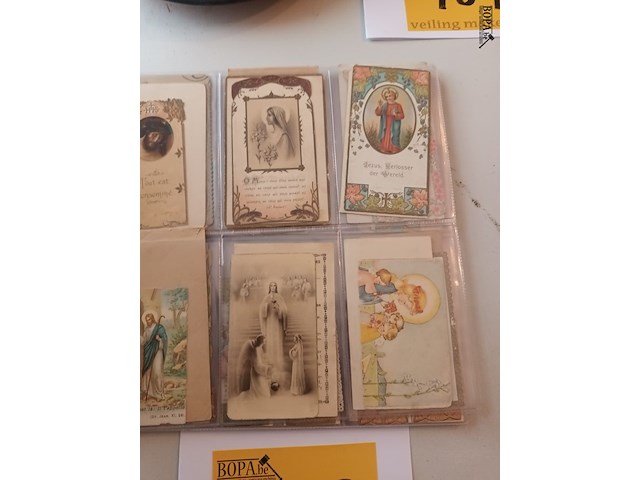 Lot 163 - religieuze en communie kaartjes - afbeelding 4 van  5