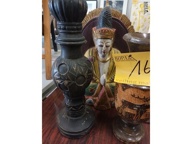 Lot 164 - houten deco. 4 stuks - afbeelding 2 van  4