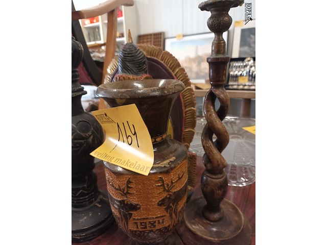 Lot 164 - houten deco. 4 stuks - afbeelding 4 van  4