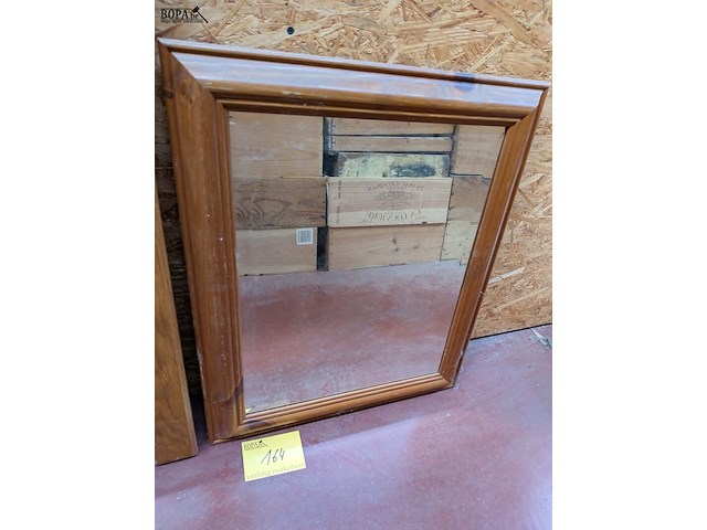 Lot 164 - lot spiegels houten omkadering - afbeelding 2 van  4
