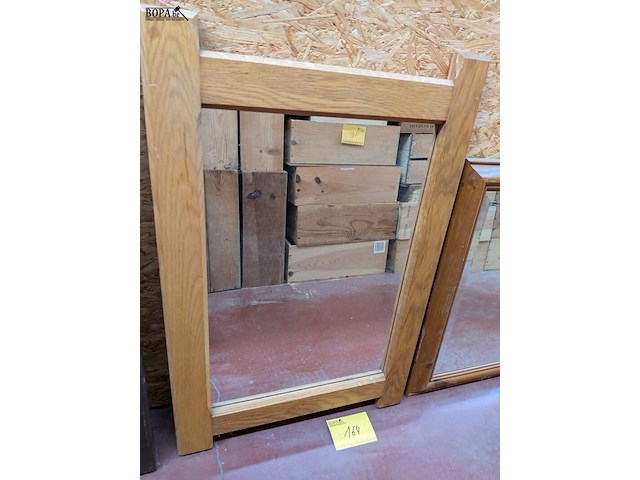Lot 164 - lot spiegels houten omkadering - afbeelding 3 van  4