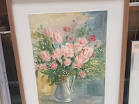 Lot 165 - kader bloemen - afbeelding 1 van  3