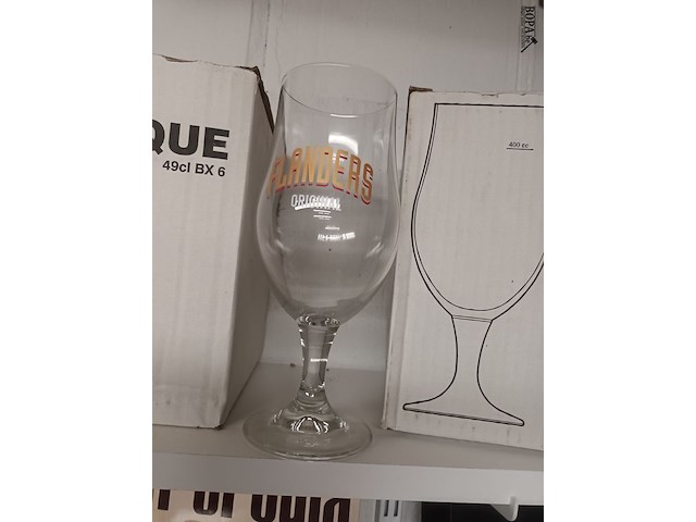Lot 166 - bierglazen flanders. 2 dozen - afbeelding 2 van  3