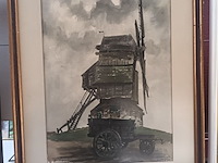 Lot 166 - kader molen - afbeelding 1 van  4