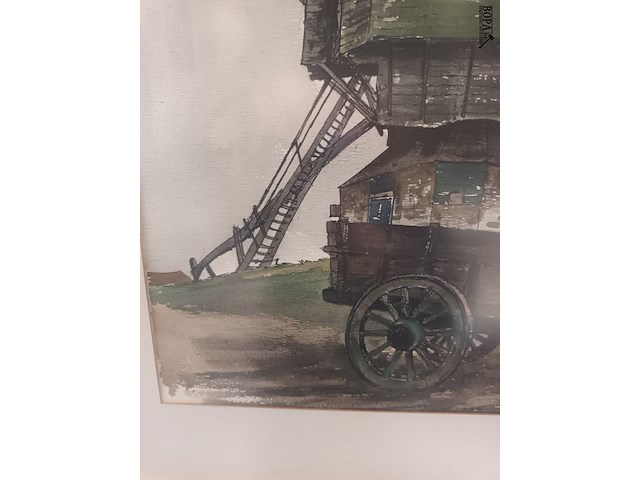 Lot 166 - kader molen - afbeelding 3 van  4