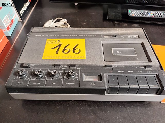 Lot 166 - stereo cassette recorder philips - afbeelding 2 van  4