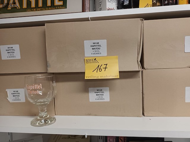 Lot 167 - bierglazen kapittel. 6 dozen - afbeelding 1 van  4
