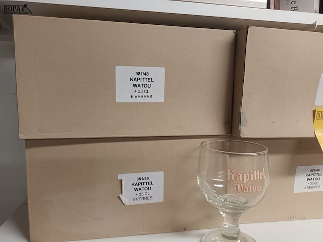 Lot 167 - bierglazen kapittel. 6 dozen - afbeelding 3 van  4