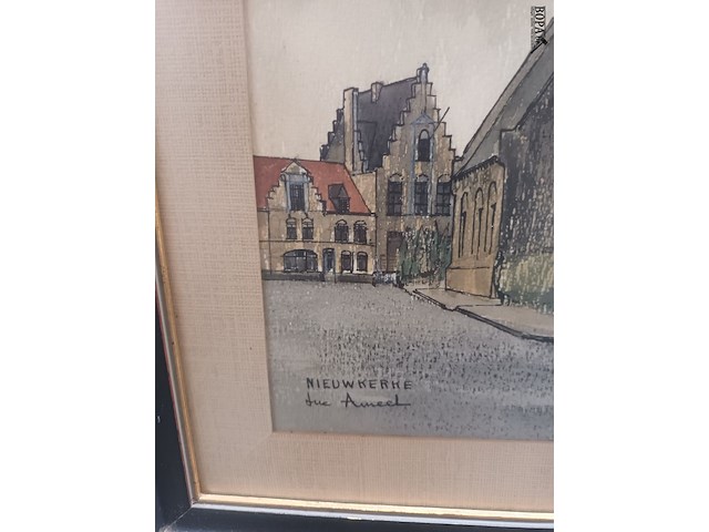 Lot 167 - kader kerk - afbeelding 2 van  3