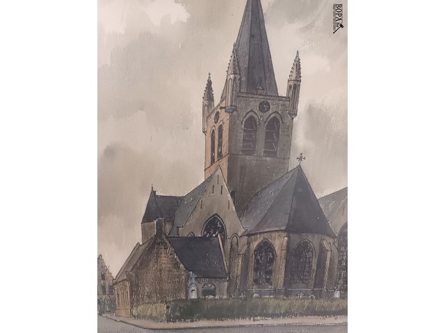 Lot 167 - kader kerk - afbeelding 3 van  3