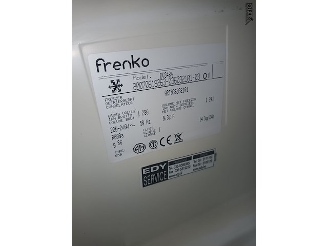 Lot 168 - diepvriezer frenko - afbeelding 5 van  5