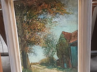 Lot 168 - schilderij landschap - afbeelding 1 van  4