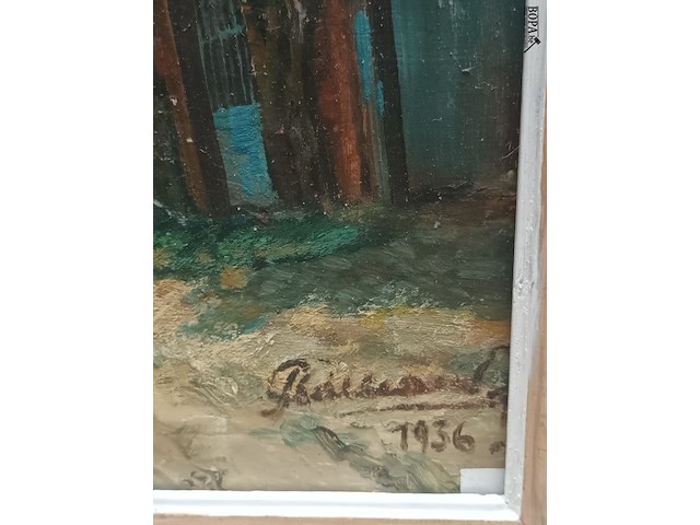 Lot 168 - schilderij landschap - afbeelding 3 van  4