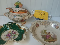 Lot 17 - antieke tafeldecoratie. 4 stuks