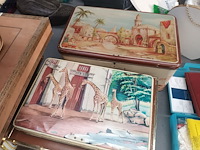 Lot 17 - blikken en houten dozen. 15 stuks - afbeelding 2 van  5