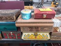 Lot 17 - blikken en houten dozen. 15 stuks - afbeelding 3 van  5