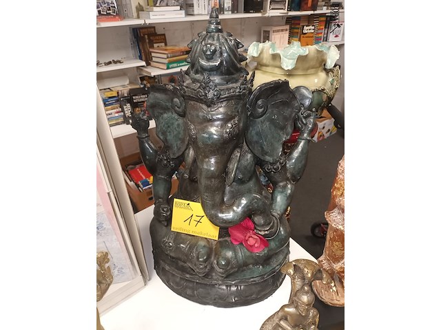 Lot 17 - bronzen beeld ganesha - afbeelding 1 van  5