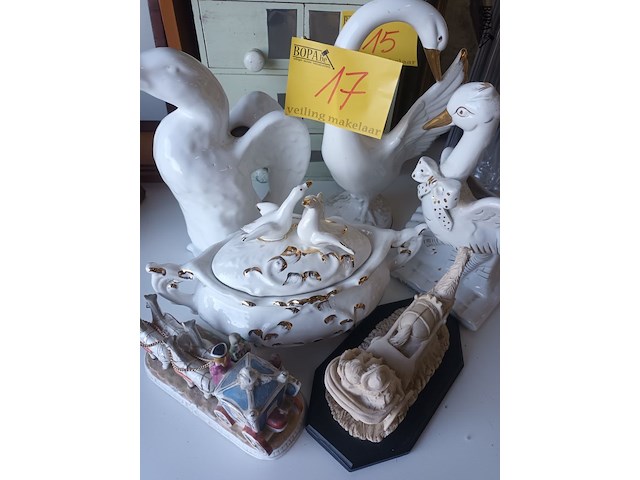 Lot 17 - dieren deco. 6 stuks - afbeelding 1 van  4