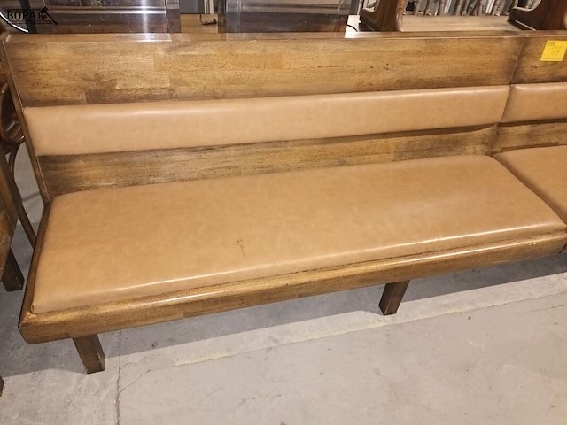 Lot 17 - houten zitbank - afbeelding 2 van  4