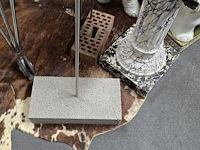 Lot 17 - kunstwerk 3 vogels op stok - afbeelding 5 van  5