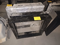 Lot 17 - metalen tafelpoten rechthoek. 2 stuks