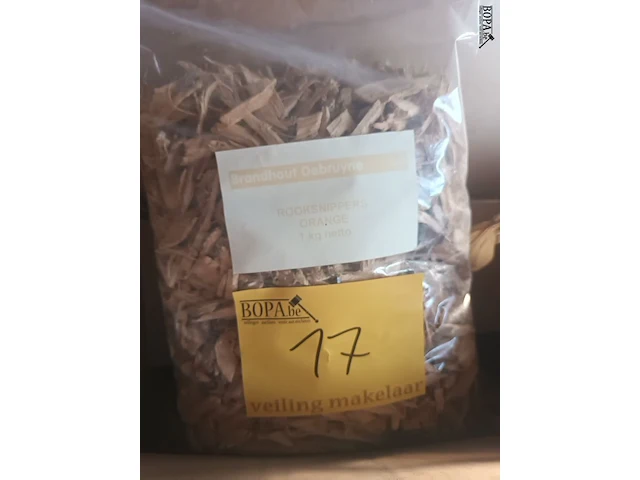 Lot 17 - rookhout snippers orange 1 kg. 19 stuks - afbeelding 3 van  3