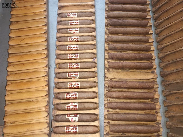 Lot 170 - sigarenmal met sigaren. 2 stuks - afbeelding 5 van  5