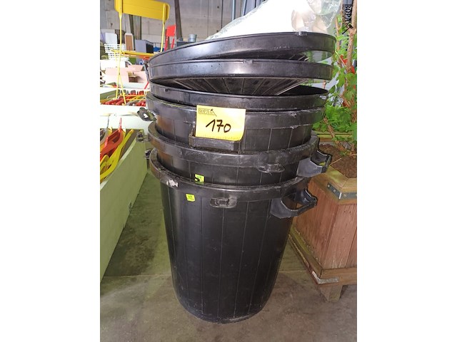 Lot 170 - vuilnisbakken en bekers - afbeelding 2 van  3