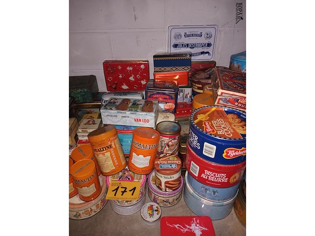 Lot 171 - blikken dozen en sigarenkistjes - afbeelding 3 van  4