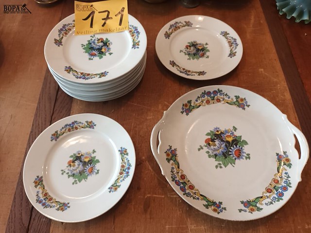 Lot 171 - borden en schaal. 11 stuks - afbeelding 1 van  4
