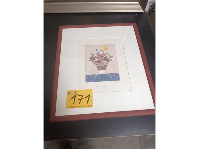 Lot 171 - kader dans le tablier - afbeelding 1 van  3