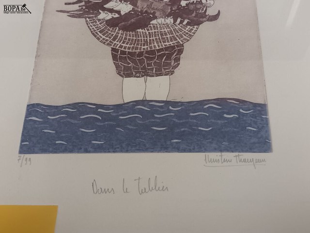 Lot 171 - kader dans le tablier - afbeelding 3 van  3