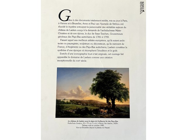 Lot 171 - laeken un château de l'europe des lumières - afbeelding 6 van  6