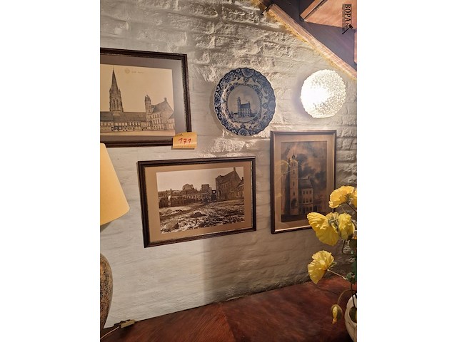 Lot 171 - wanddecoratie. 5 stuks - afbeelding 1 van  6