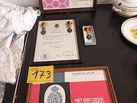 Lot 173 - medailles en kaders. 6 stuks - afbeelding 1 van  4