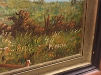 Lot 173 - schilderij landschap - afbeelding 2 van  3