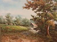 Lot 173 - schilderij landschap - afbeelding 3 van  3