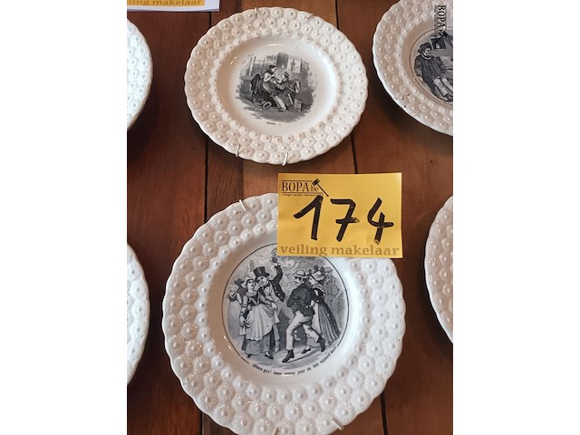 Lot 174 - sierborden. 6 stuks - afbeelding 3 van  4
