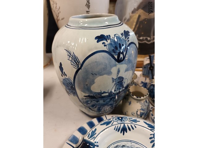 Lot 175 - decoratie delft blauw. 11 stuks - afbeelding 6 van  8